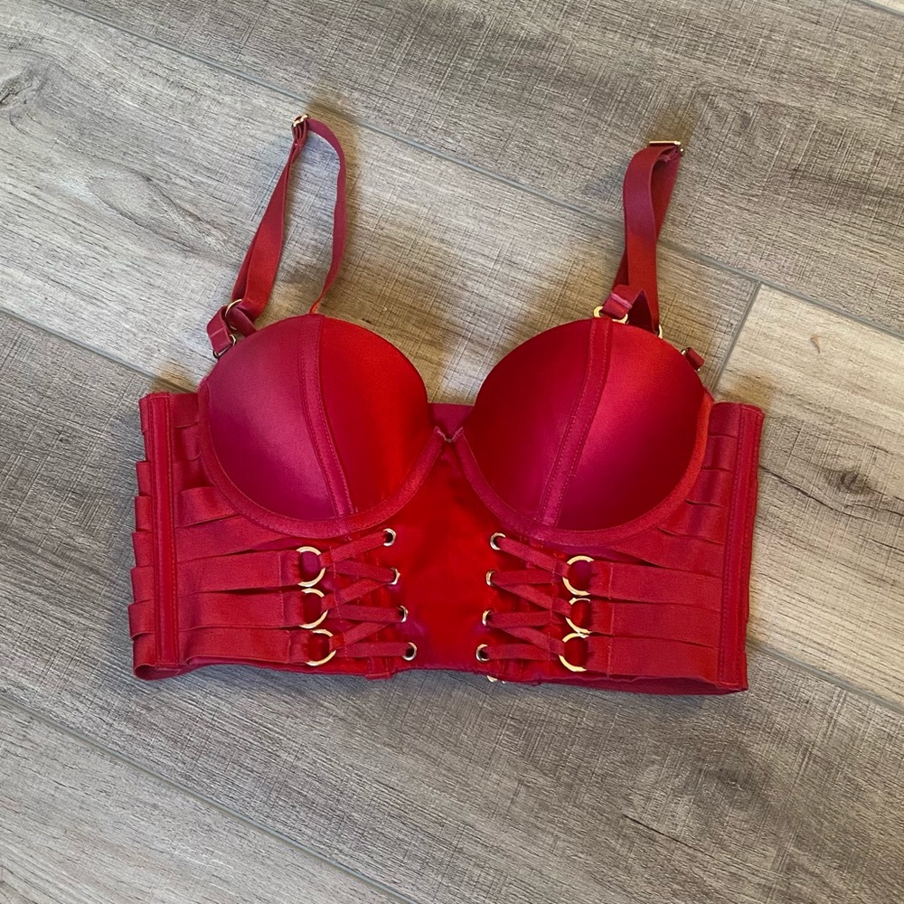 Honey Birdette red bra